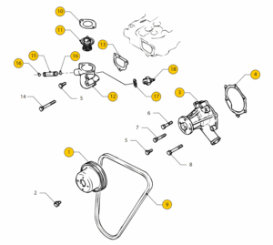 Circulation pump Vetus M3.28 M3.29