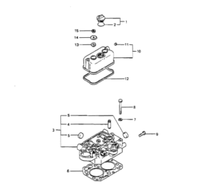 Cylinder head Vetus M2.05