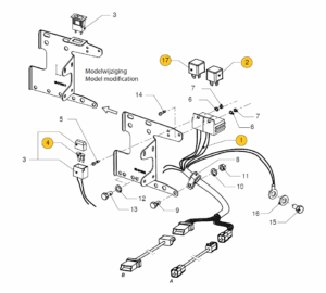 Engine wiring Vetus M4.15 M4.17