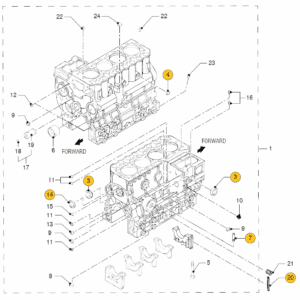 Engine Block Vetus M415 M417 M435 M445