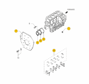 Engine Block Vetus M4.15 M4.17 M4.35 M4.45 Bearings