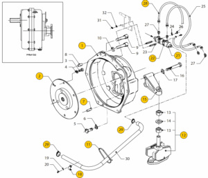 Flywheel housing PRM150