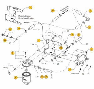 Fuel filter Vetus M3.29
