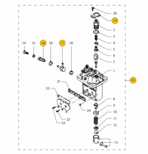 Fuel pump Vetus M3.28 M3.29