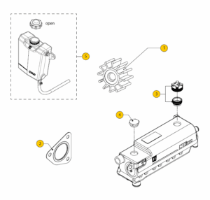Impeller Intercooling Vetus M4.15 M4.17 SOLAS