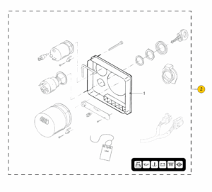 Instr. panel model ‘22’ for engine with 2nd alternator