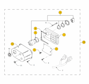 Instrument panel MP10 Vetus M4.15 M4.17 SOLAS