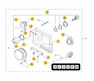 Instrument panel ‘20’ standard 2001