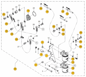 Oil filter + fuel filter