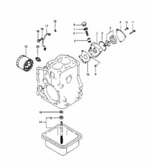 Oil pump VETUS M2.05