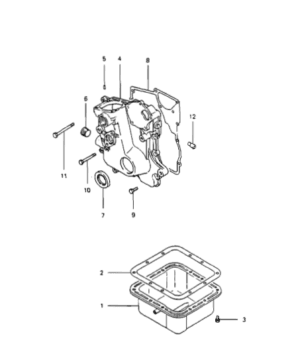 Oil sump Vetus M2.05
