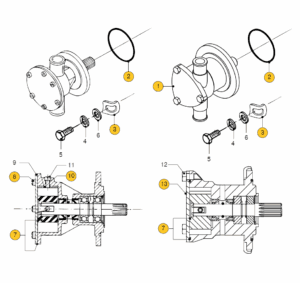 Seawater pump Vetus M4.15 M4.17