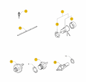 Sender units + switches Vetus M4.15 M4.17 M4.35 M4.45