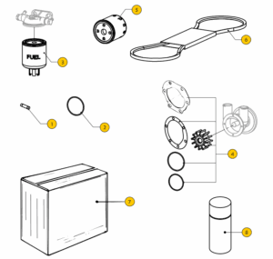 Service parts Vetus M3.28