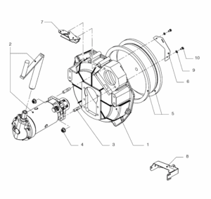 Spring starter Vetus M4.15 M4.17 SOLAS