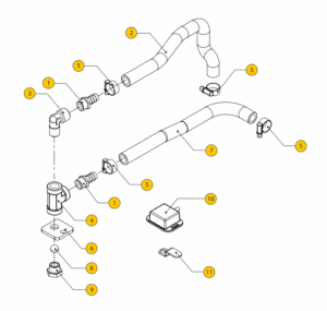 Tilt kit Vetus M3.28 M3.29