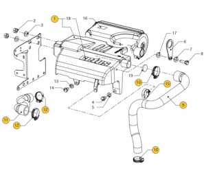 Upper cover Vetus M2.13 M2.18