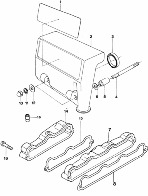 Air intake manifold Vetus M3.10 M4.14
