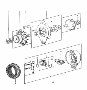 Alternator Vetus M4.14