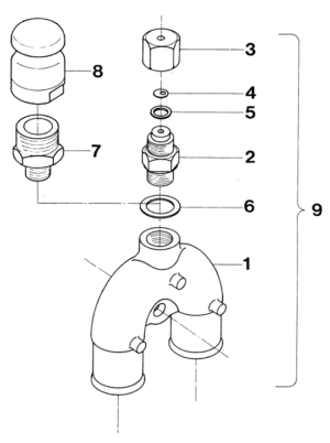 Anti-syphon valve Vetus M3.10 M4.14