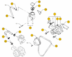 Circulation pump Vetus M4.55 M4.56