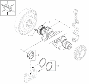 Crankshaft Vetus VD4.120 VD4.140 VD6.170 VD6.210