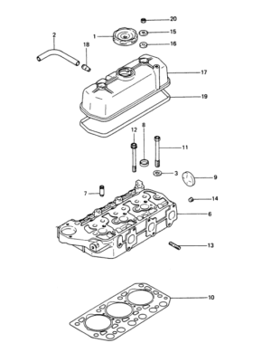 Cylinder head Vetus M3.10