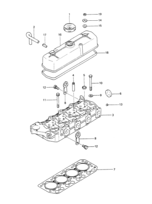 Cylinder head Vetus M4.14