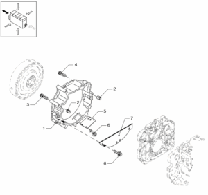Flywheel housing Vetus VD4.120 VD4.140 VD6.170 VD6.210