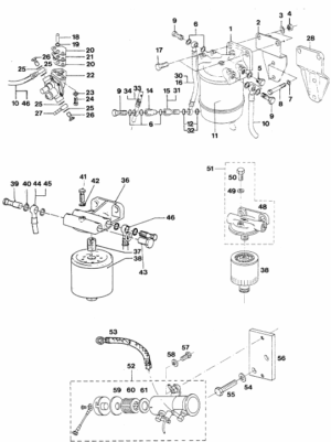 Fuel filter Vetus M3.10 M4.14