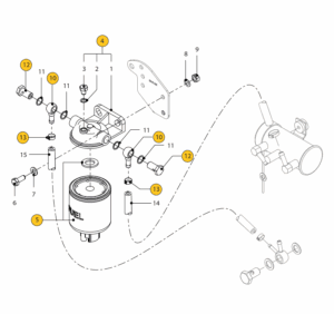 Fuel filter Vetus M4.56