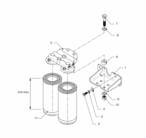 Fuel filter Vetus VD6.170 VD6.210