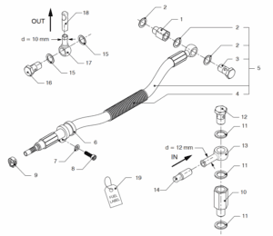 Fuel hose Vetus VD4.120 VD4.140