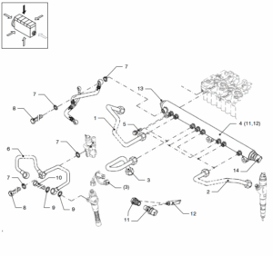 Fuel line Vetus VD4.120 VD4.140 VD6.170 VD6.210