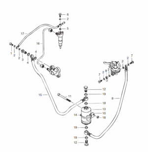 Fuel pipes Vetus F1.02 F1.03