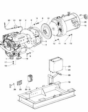 Generator set 15 KVA Vetus M4.14 GEN15KVA