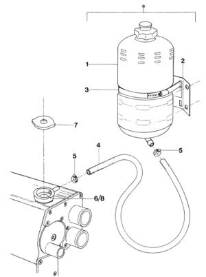 Header tank Vetus M3.10 M4.14