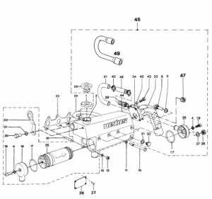 Heat exchanger - Exh. manifold Vetus M4.14