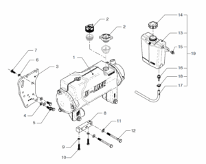 Heat exchanger assy Vetus VD4.120 VD4.140 VD6.170 VD6.210