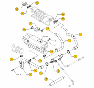 Hoes cooling system raw water Vetus M4.56