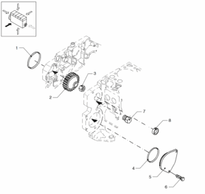 Hydraulic pump Vetus VD4.120 VD4.140 VD6.170 VD6.210