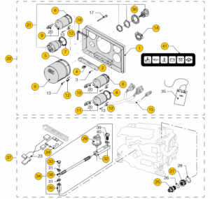 Instr. panel model ‘34’ Vetus M4.55 4.56