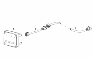 Instr. panel ‘type MP00’ 12V Vetus F1.02 F1.03