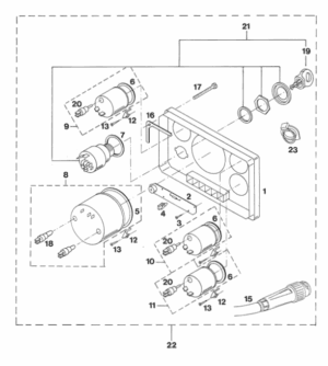  Instrument panel MPR3412 Vetus P4.17 P4.19