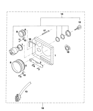 Instrument panel Vetus M3.10