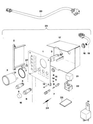 Instrument panel Vetus M3.10 AGM3.10