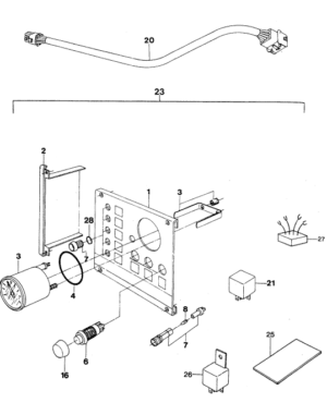 Instrument panel Vetus M4.14 GEN15KVA