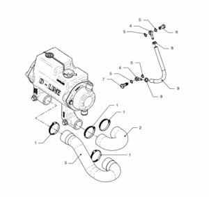 Internal cooling system Vetus VD4.120 VD4.140