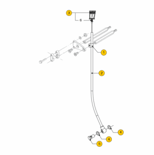 Oil dipstick Vetus M4.55