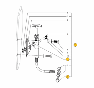 Oil drain pump Vetus M4.56